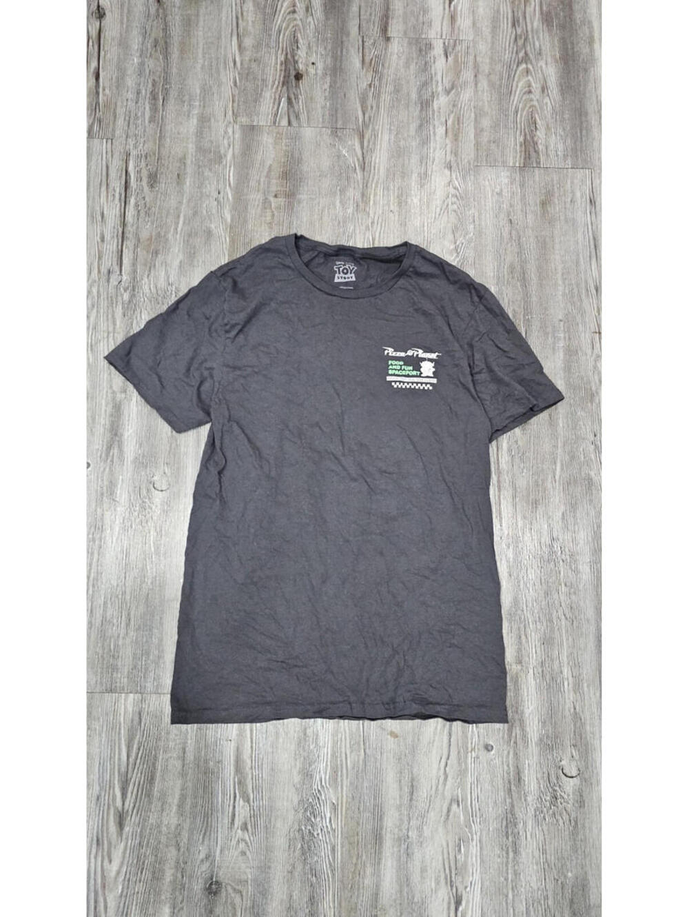 Toy Story Pizza Planet Kids Gray T-Shirt Size S/C Graphic Tee